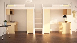 公寓家具组合定制公寓床上床下桌铁架子柜子组合出租