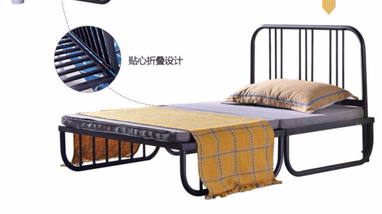 简易沙发床简单简约可折叠沙发床单人床单层床铁艺床两用休息沙发