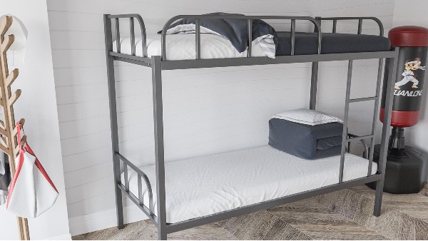 折叠床折叠双层床工地用床上下铺铁床铁架床简易床